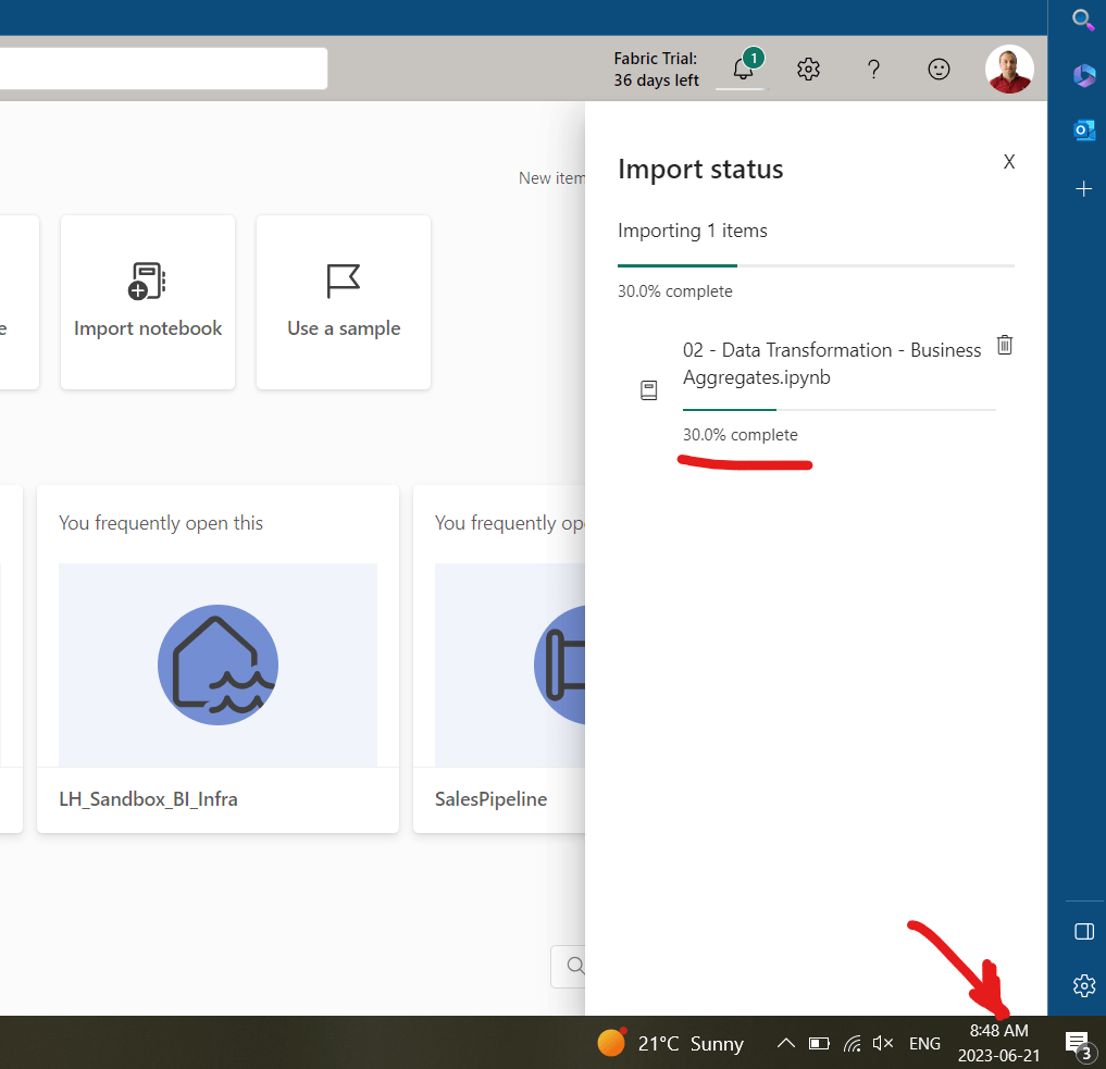 Solved: Re: Importing Existing Notebook To Fabric Takes Fo ...