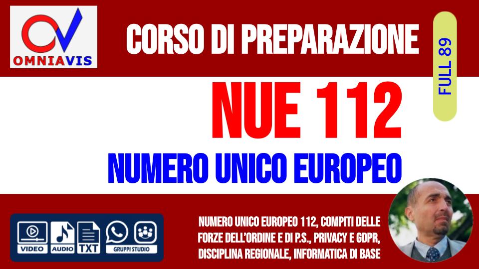Full89 - Nue 112 (Numero Unico Di Emergenza Europeo) - Corso Completo - Lezioni - Community Omniavis 540_x_960_jpg