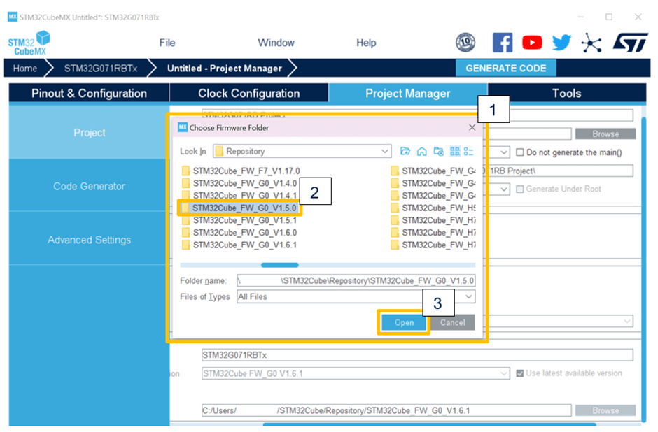 How To Update My Project’s Current STM32Cube Firmw ...