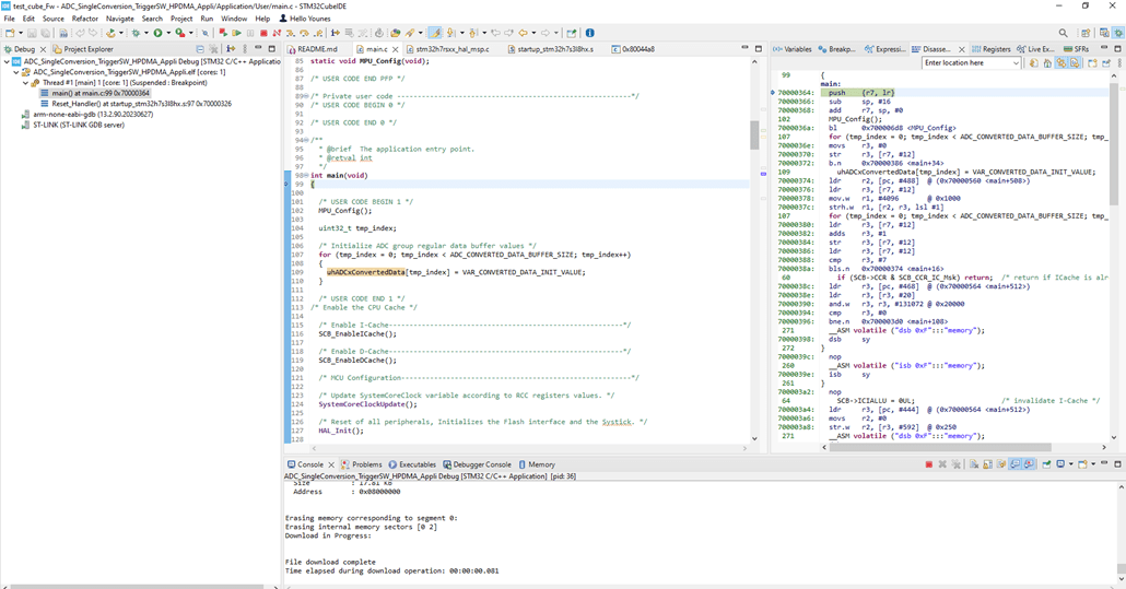 STM32CubeIDE: How To Debug An STM32H7Rx/Sx Project ...