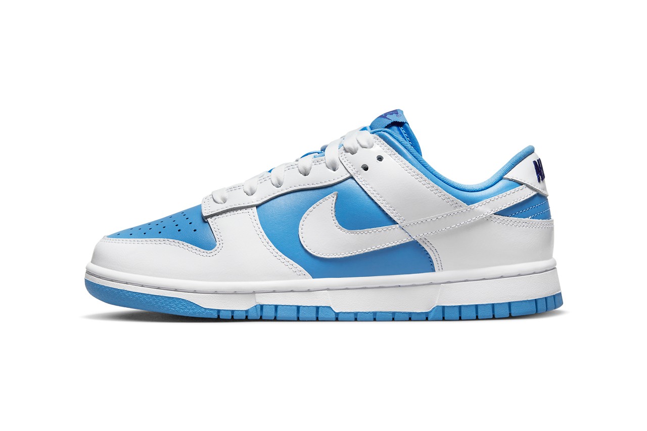 nike dunk low light blue