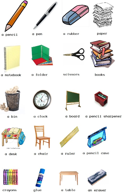 wallpapers Objetos De La Escuela En Ingles Para Niños objetos en ingles como aprender