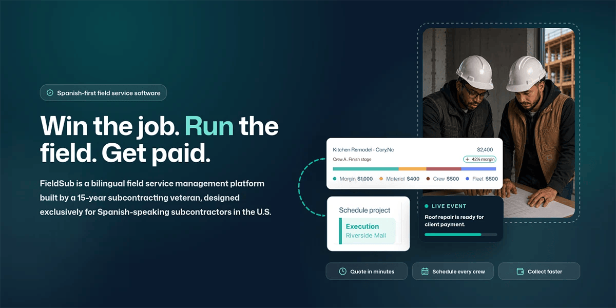 New Bilingual App FieldSub Helps Subcontractors Grow Fast