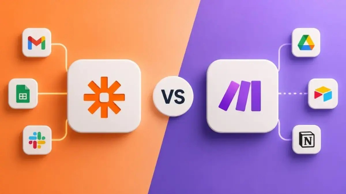 Make vs zapier comparison