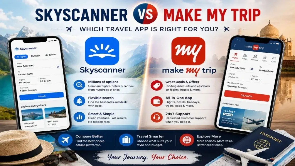 Skyscanner vs MakeMyTrip