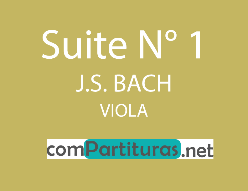 Partitura Suite N° 1 viola