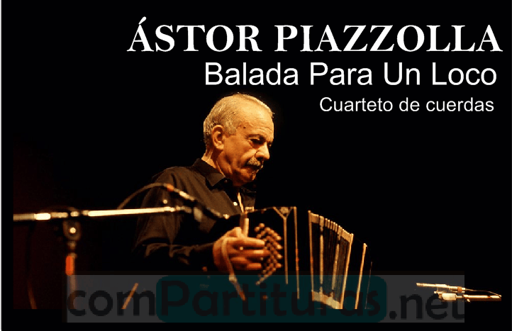 Partitura Balada para un loco