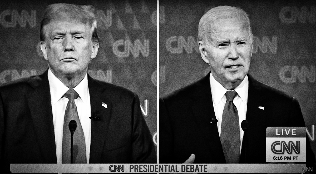 Presidential debate screenshot.