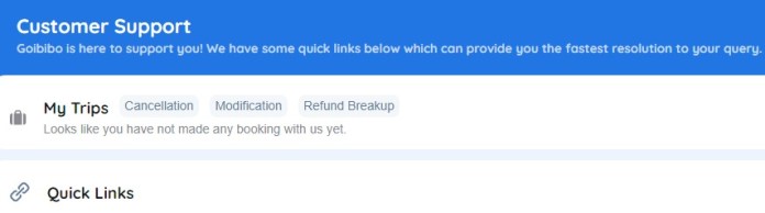 Online Goibibo Customer Support - Guide