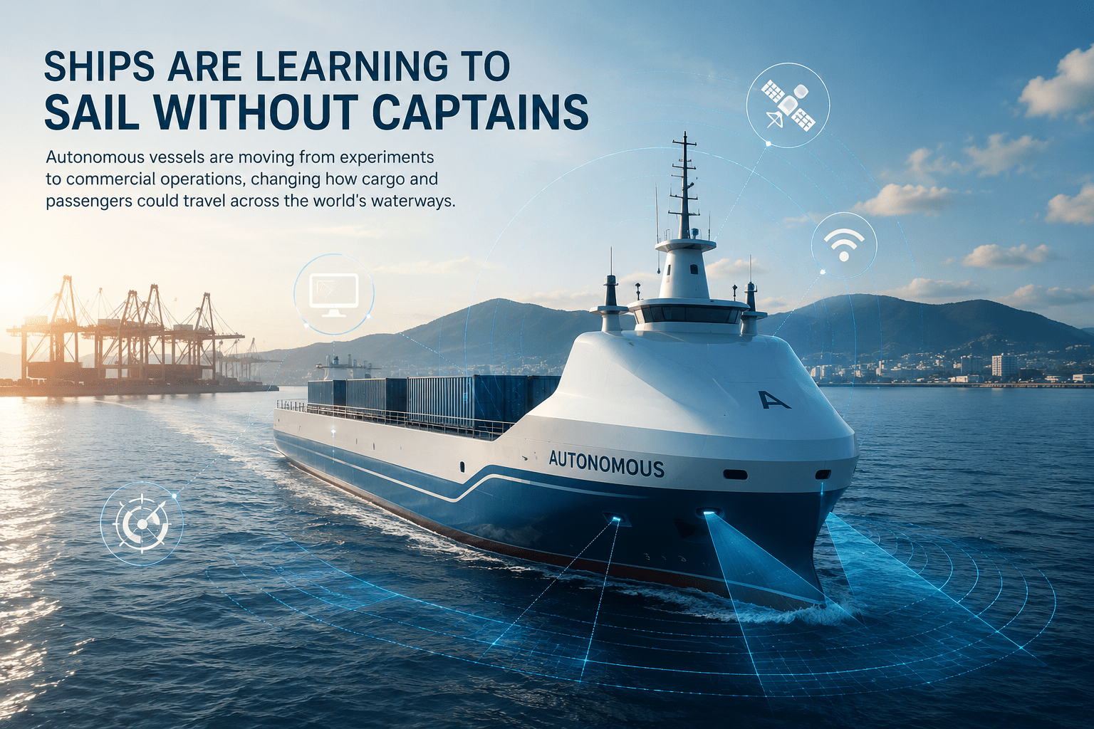 Autonomous vessels are moving from experiments to commercial operations, changing how cargo and passengers could travel across the world's waterways.