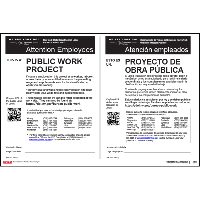 New York Public Work Project Poster Cpc