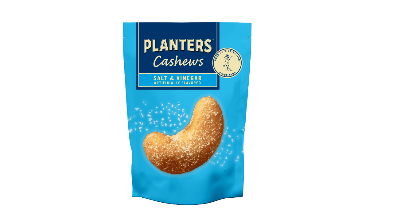 Planters Brand Adds Salt & Vinegar To Its Flavored Cashews Lineup