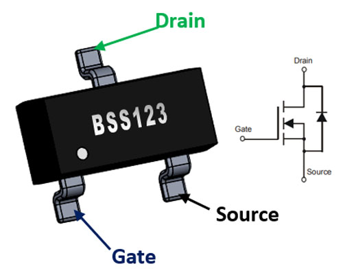 Bss123 Logic Level N Channel Mosfet