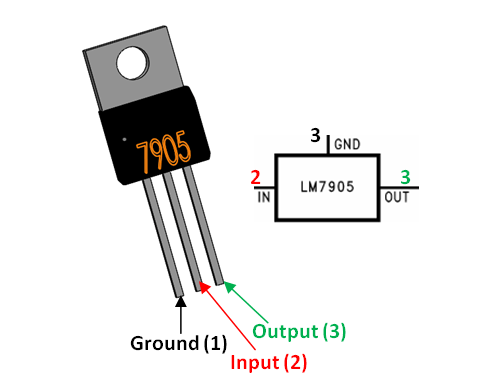Lm7905 Negative Voltage Regulator Pinout Specs Circuit