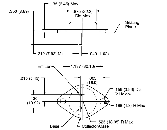 2n3055 Transistor Pinout Features Equivalent Datasheet