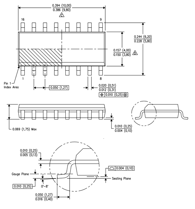 CD4049UBCN Hex Inverting/Non-Inverting Buffer IC - DIP16 Package (1 Piece)