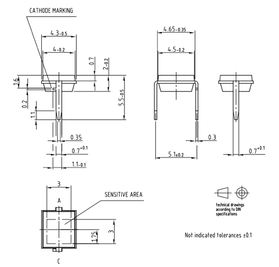 Bpw34 Photodiode Pinout Features Datasheet Equivalents