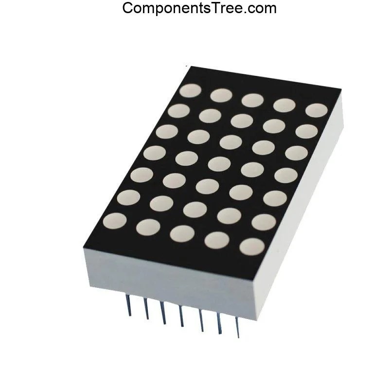 5x7 LED Dot Matrix Display - ComponentsTree.com