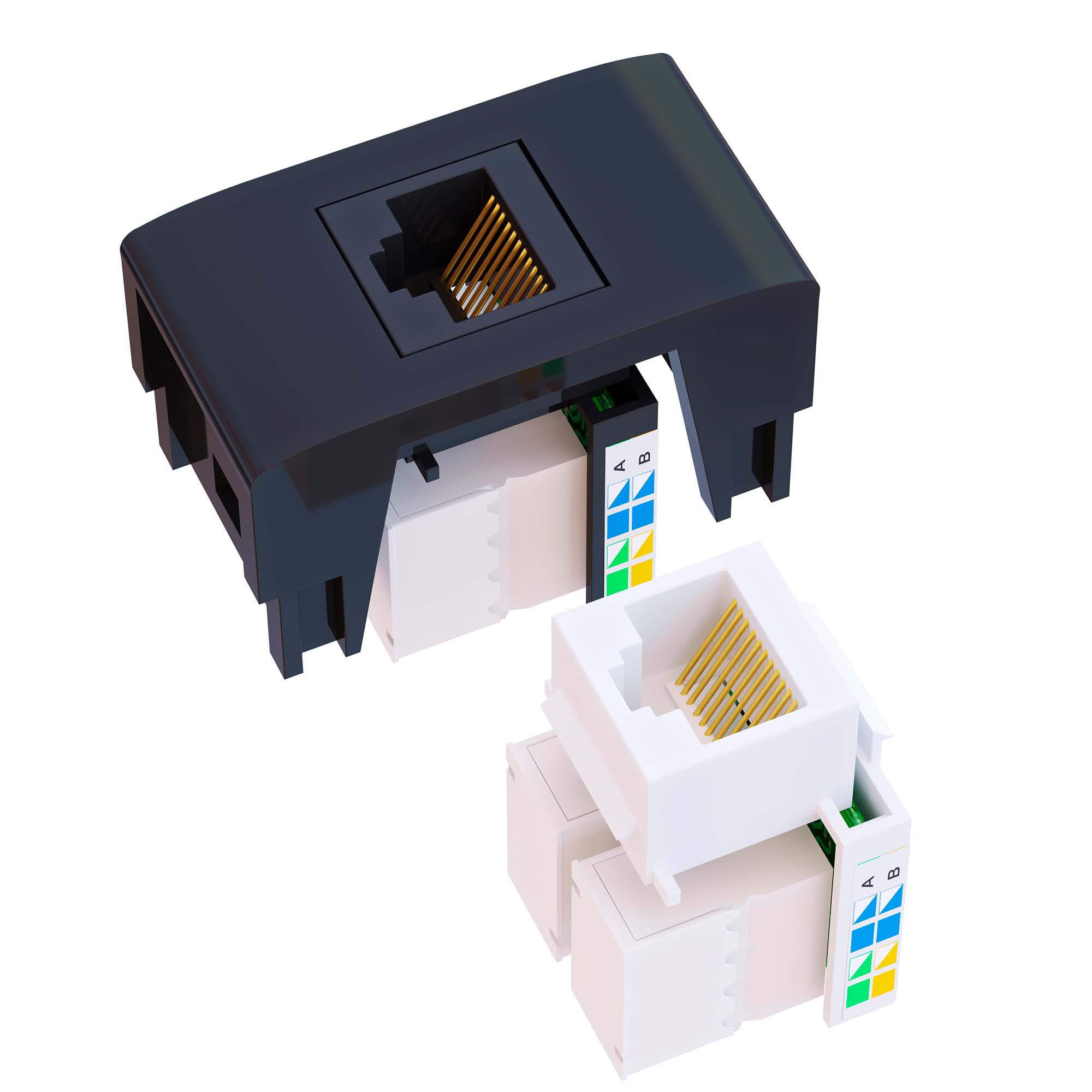 Módulo RJ-45 Cat6 Rede-MD456 – CaixaTomada.com