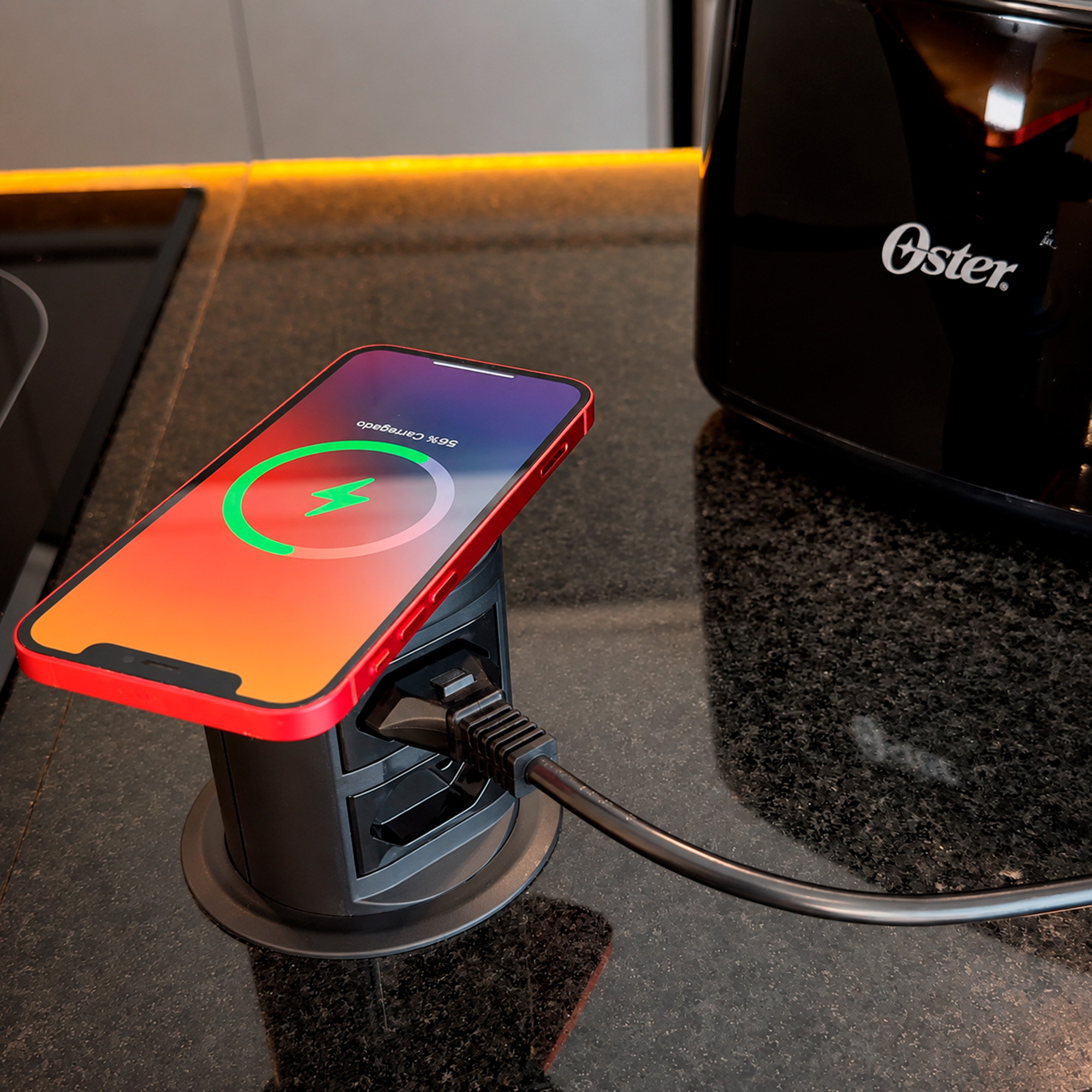 Torre AUTOMÁTICA COM INDUÇÃO E 2 TOMADAS-TR02AW – CaixaTomada.com
