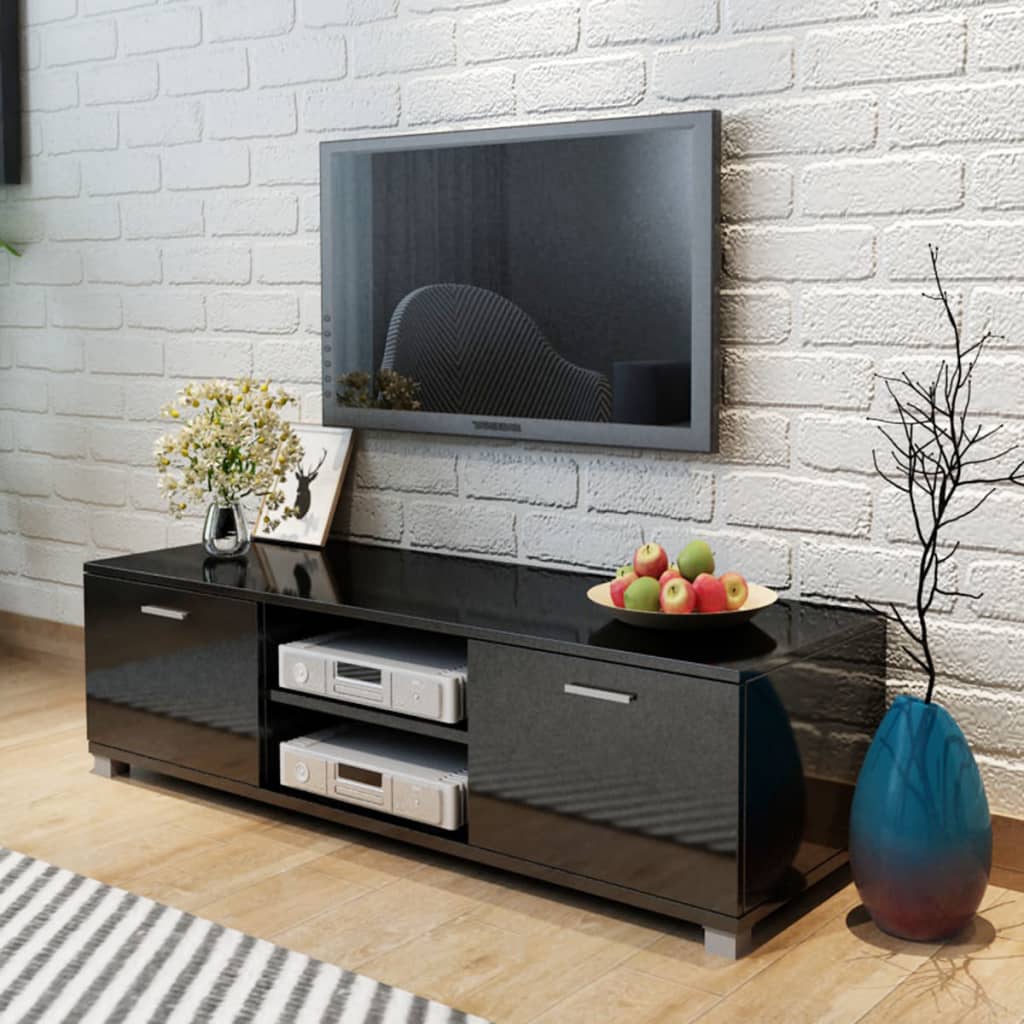 Mueble para TV 140x40,3x34,7 cm Negro Brillante