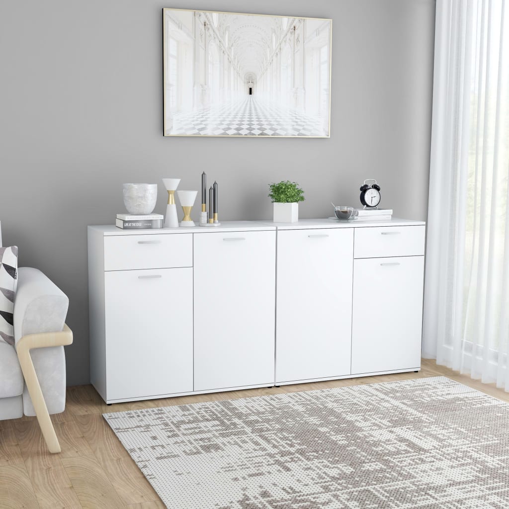 Mueble Aparador blanco 160x36x75 cm