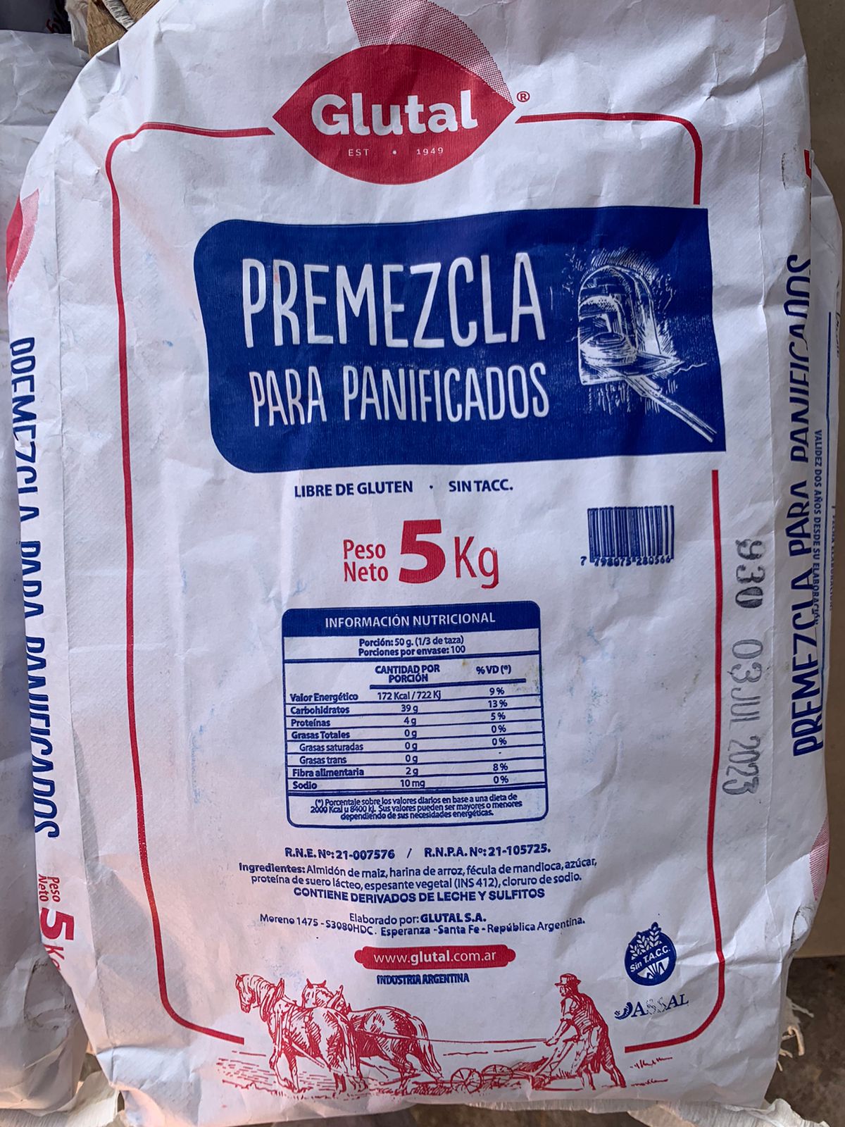 premezcla glutal