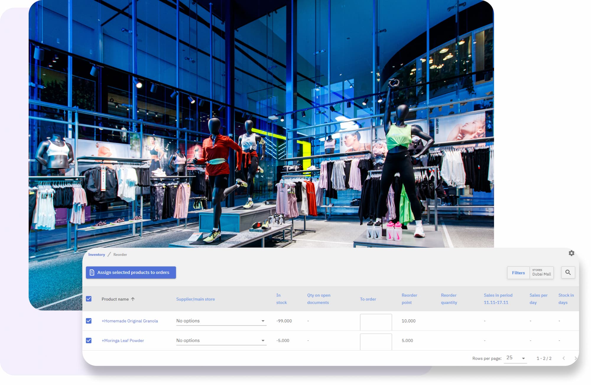 Manage all your inventory online and in-store all from a single platform​