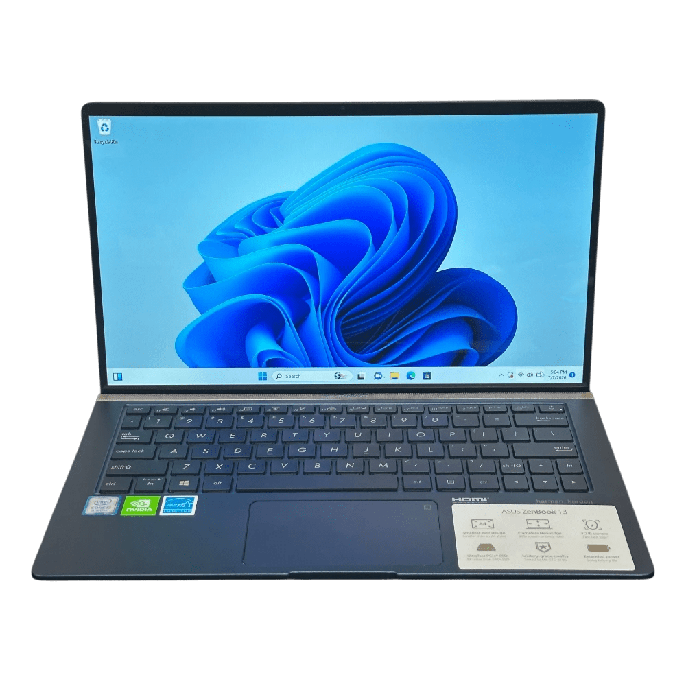 ASUS ZenBook / 13" / INTEL CORE I7-8565U / 16GB RAM / 512GB SSD / USED