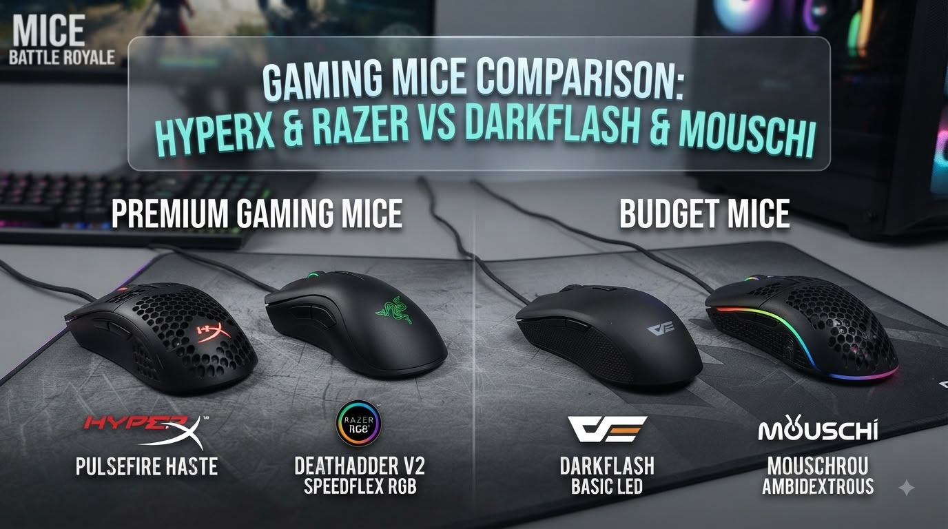 Gaming mouse vs wireless mouse vs everyday mouse – comparison guide