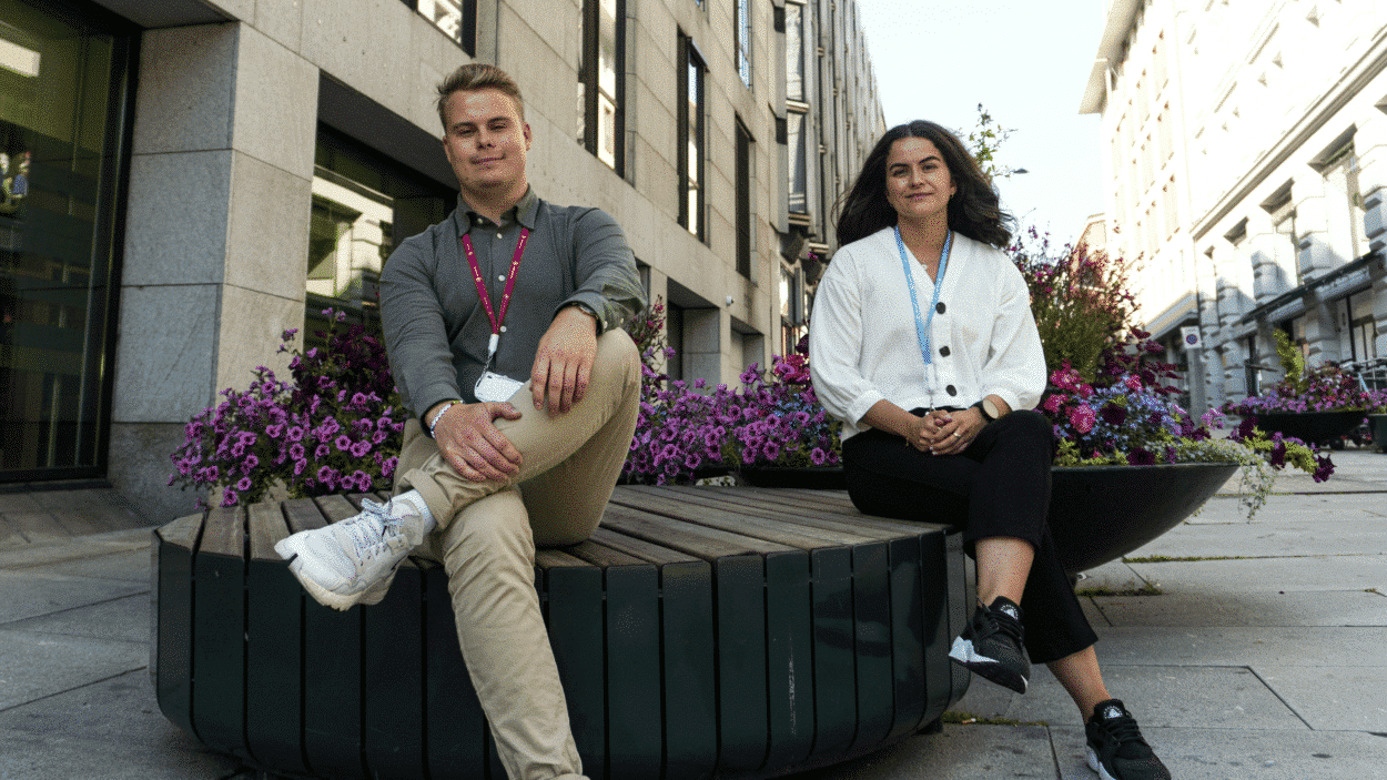 To av våre sommerstudenter, Johannes og Marte