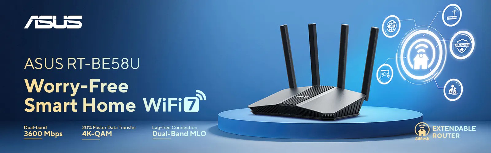 ASUS RT-BE58U Dual Band WiFi Router