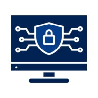 Image representing cybersecurity protection services by Computer Networks Inc of Hampton Roads, safeguarding business networks from online threats and attacks.