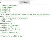 How Do I Make A Menu System In Python Blocks Computer Scienced