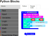 Python Blocks Feature Update 5 8 19