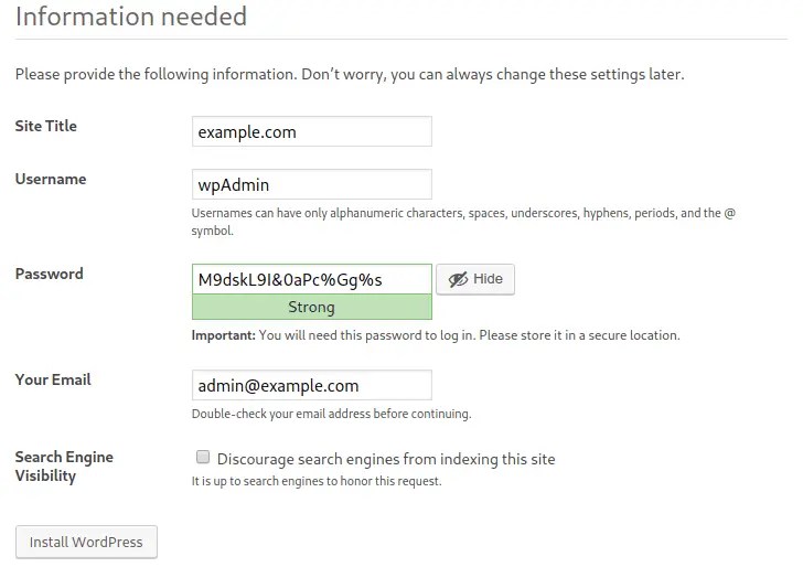 Creating… secure wordpress hosting setup, manual for digital ocean droplet, centos 7, vestacp . Install Wordpress With Nginx On Ubuntu 18 04 Debian 9 Computingforgeeks