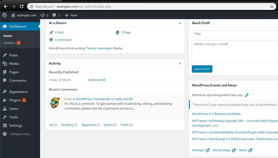 The following command should always download the latest release. Setup Wordpress Website On Arch Linux Manjaro Computingforgeeks
