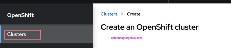 Install Local Openshift Cluster 4 17 Using Crc Computingforgeeks - Best Space Patterns in 4K
