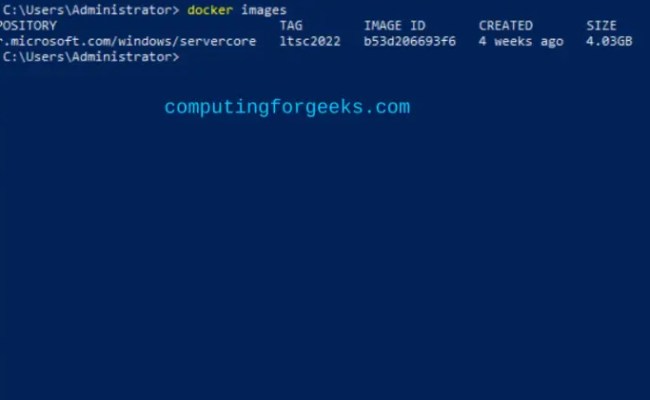 Using Docker And Docker Compose On Windows Server 2022 | ComputingForGeeks
