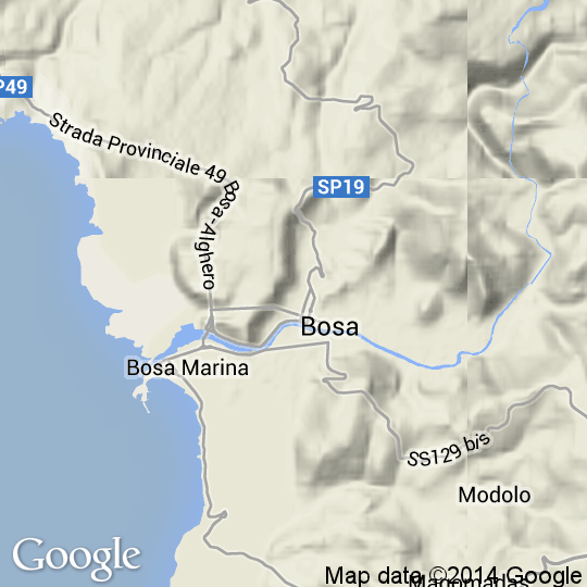 Mappa Di Bosa Cartine Stradali E Foto Satellitari Satellite Bosa 