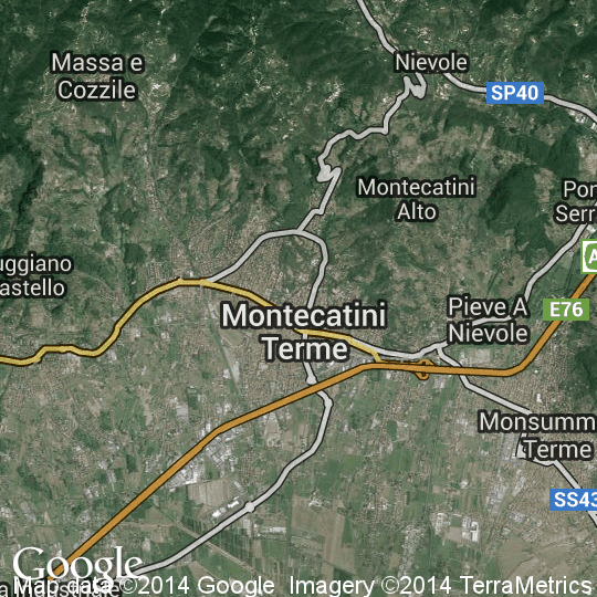 Mappa Di Montecatini Terme Cartine Stradali E Foto Satellitari Strade Montecatini Terme 