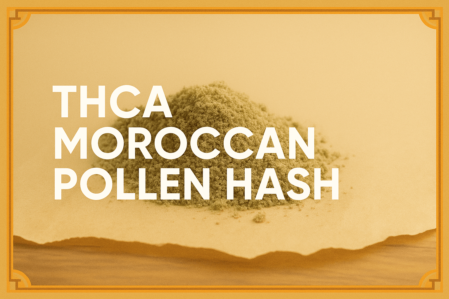 THCA Moroccan Pollen Hash