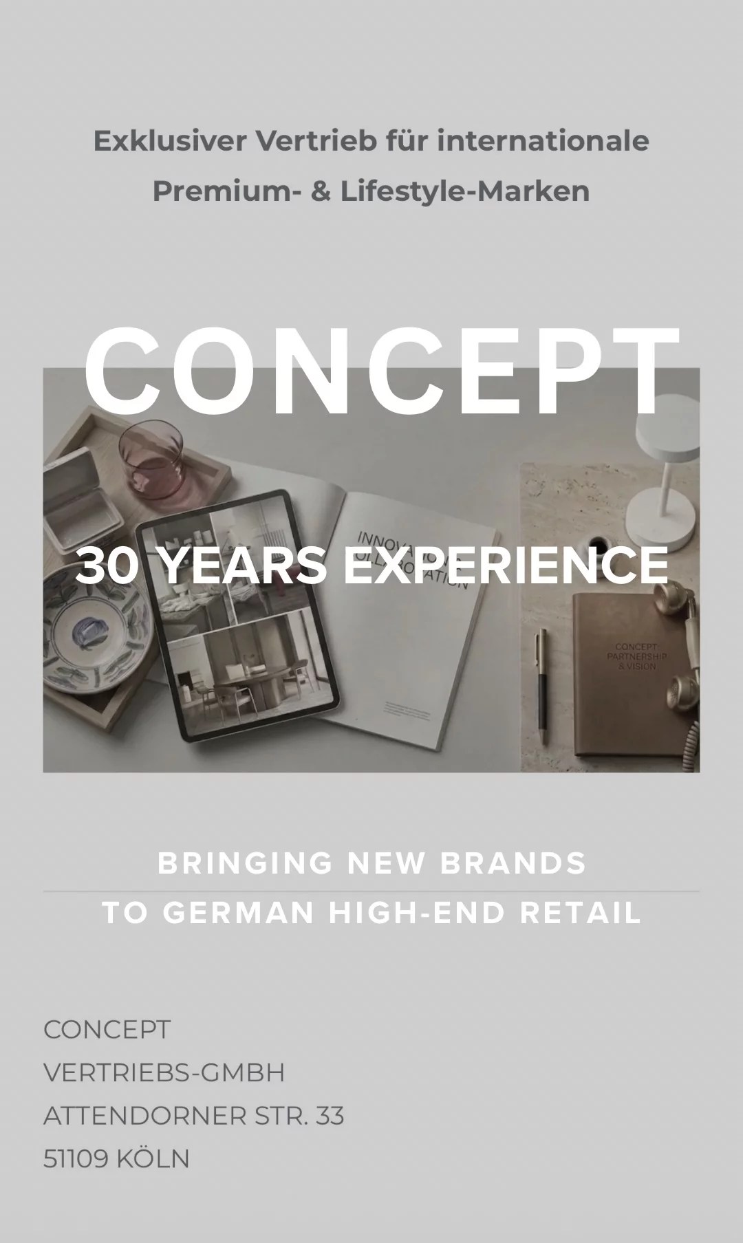 CONCEPT 30 YEARS EXPERIENCE
