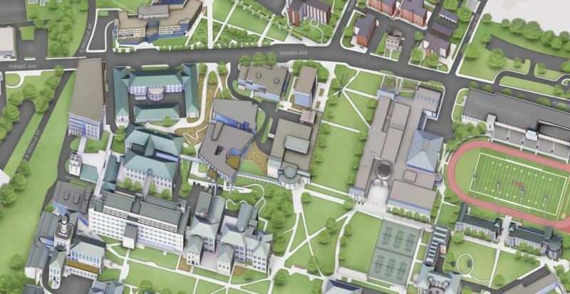 Commercial Campus Mapping - Gradient Backgrounds - Professional Desktop Collection