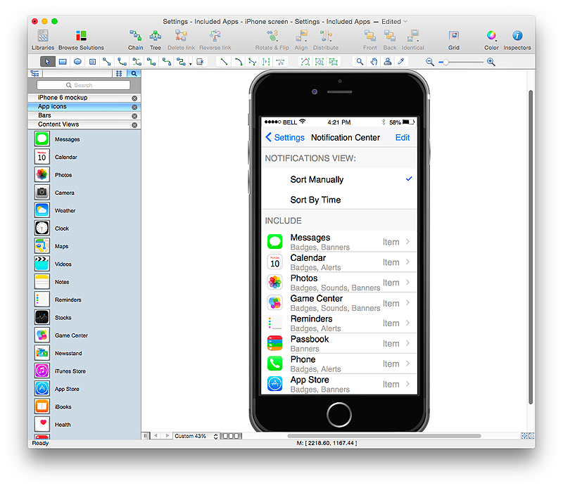 Our mockup generator supports all the latest iphone and ipad devices that you . Iphone User Interface How To Design An Interface Mockup For Iphone Application In Conceptdraw Pro Uml Deployment Diagram Apple Itunes Iphone Diagram