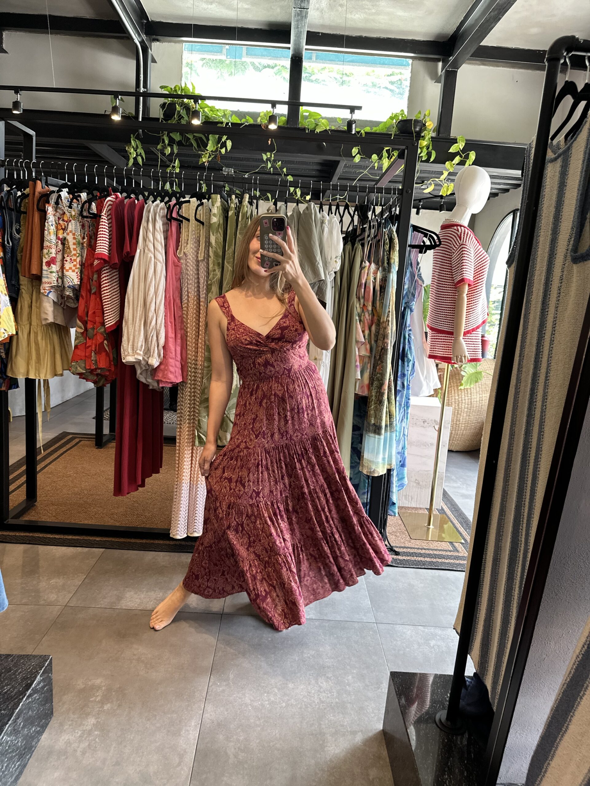 GOLDEN SANGRIA DRESS