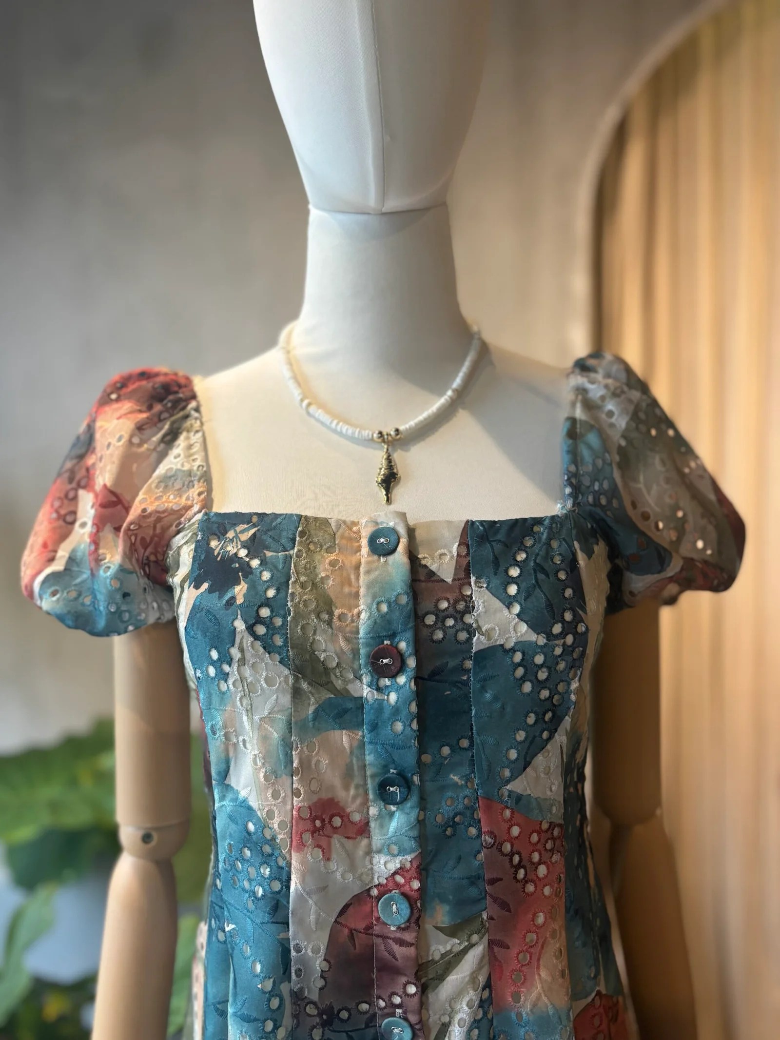 BOTANICAL MIDI DRESS