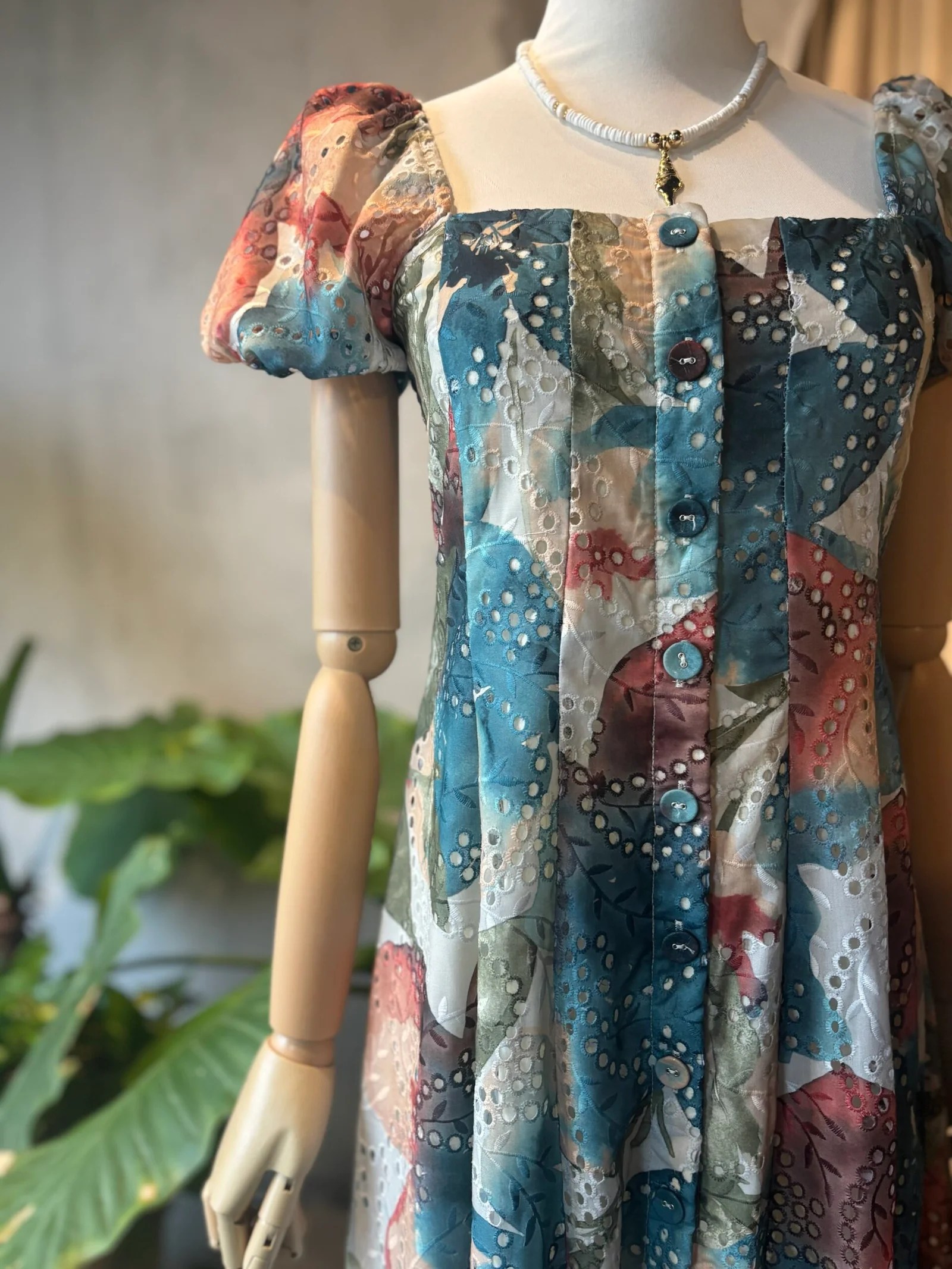 BOTANICAL MIDI DRESS