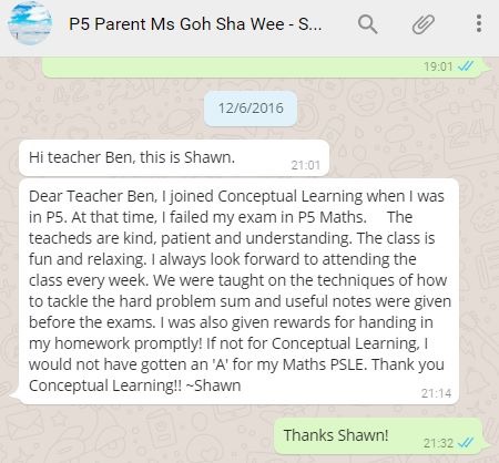 Primary Math Testimonial