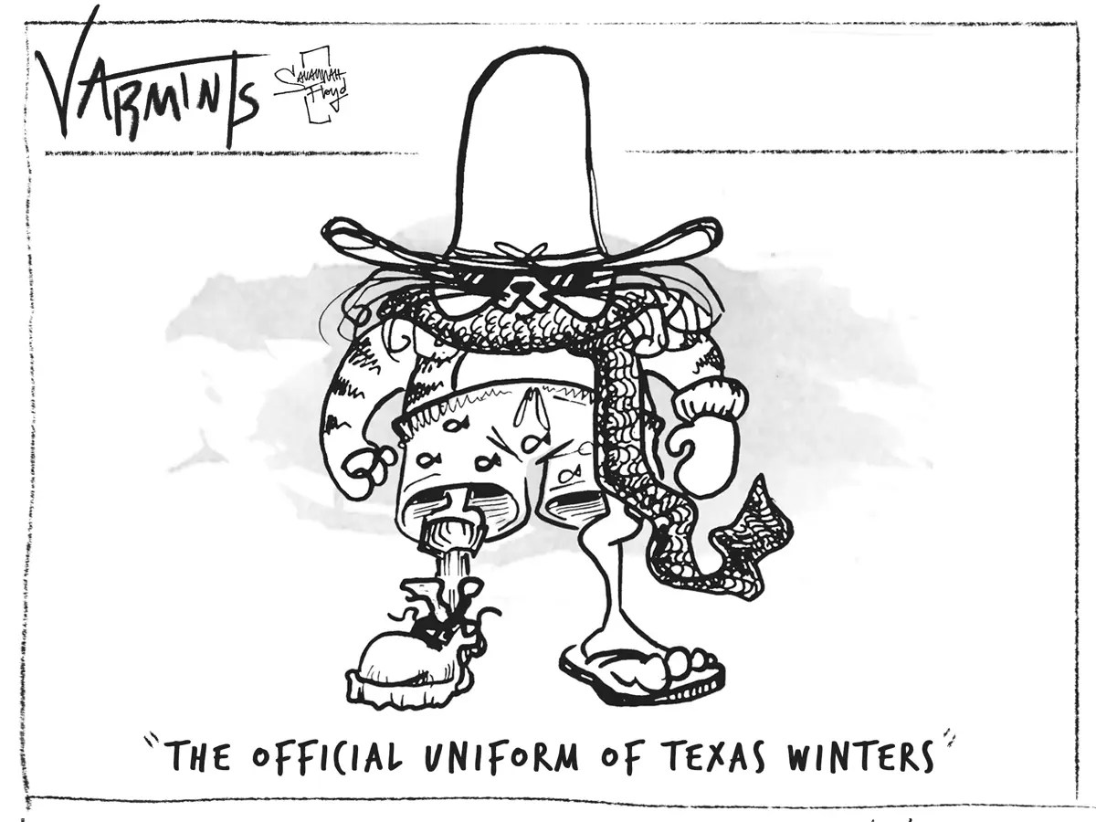 Varmints: The official uniform of Texas Winters.